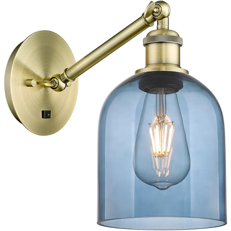 Ballston Bella 1 Light 5.5 inch Antique Brass Sconce Wall Light