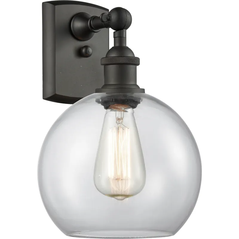 Ballston Athens 1 Light 8 inch Oil Rubbed Bronze Sconce Wall Light