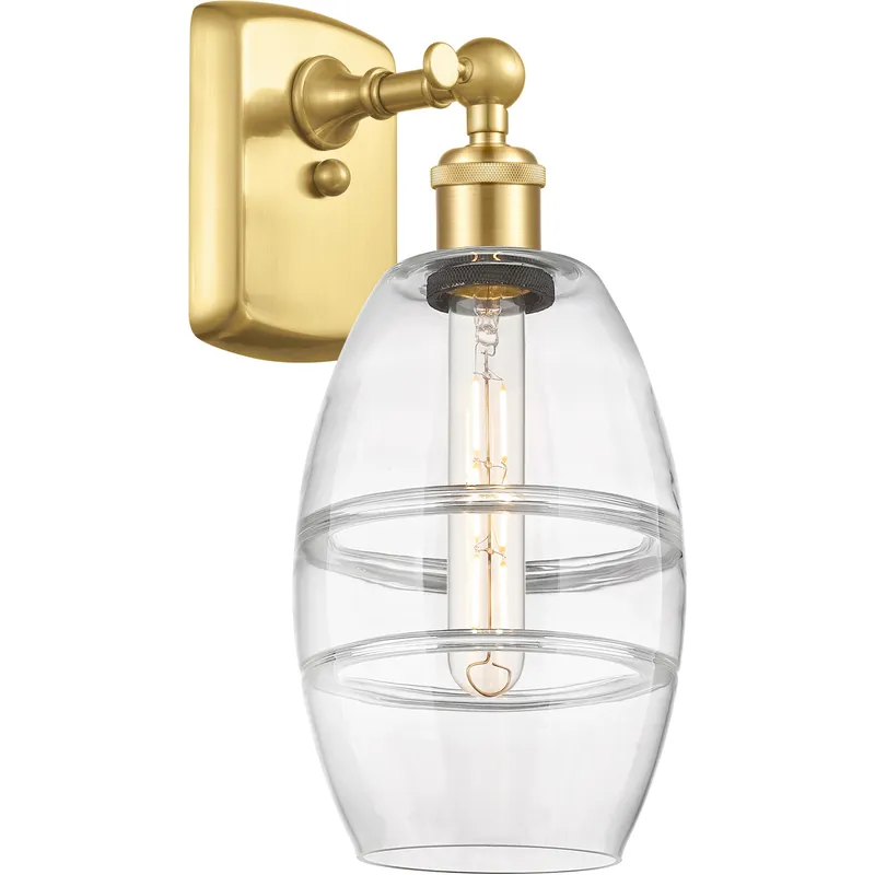 Ballston Vaz 1 Light 5.88 inch Satin Gold Sconce Wall Light