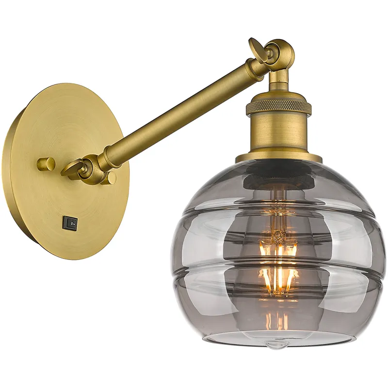 Ballston Rochester 1 Light 5.88 inch Brushed Brass Sconce Wall Light