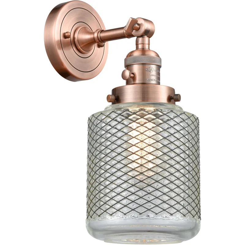Franklin Restoration Stanton 1 Light 6 inch Antique Copper Sconce Wall Light, Franklin Restoration