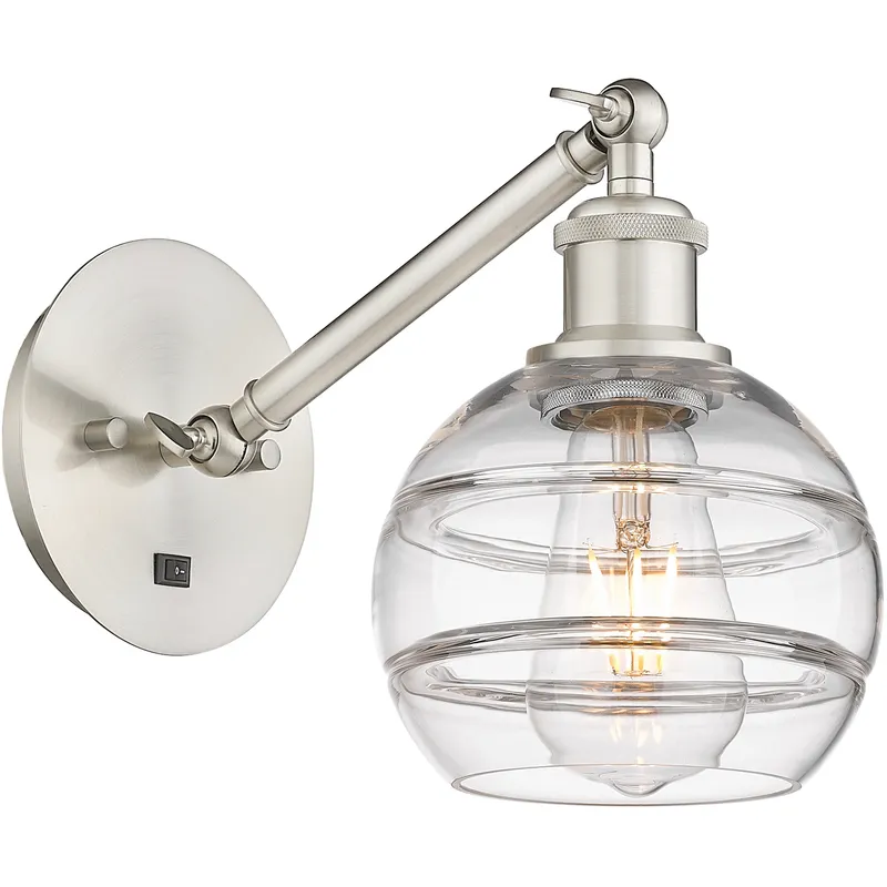 Ballston Rochester 1 Light 5.88 inch Brushed Satin Nickel Sconce Wall Light