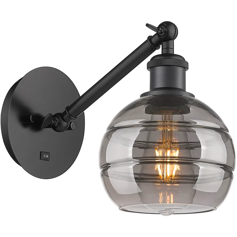 Ballston Rochester 1 Light 5.88 inch Matte Black Sconce Wall Light