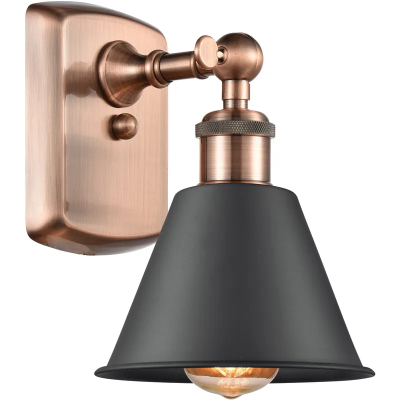 Ballston Smithfield LED 7 inch Antique Copper Sconce Wall Light