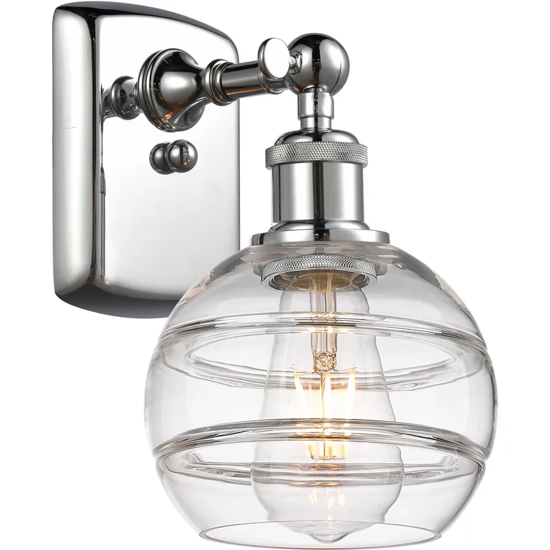 Ballston Rochester 1 Light 5.88 inch Polished Chrome Sconce Wall Light