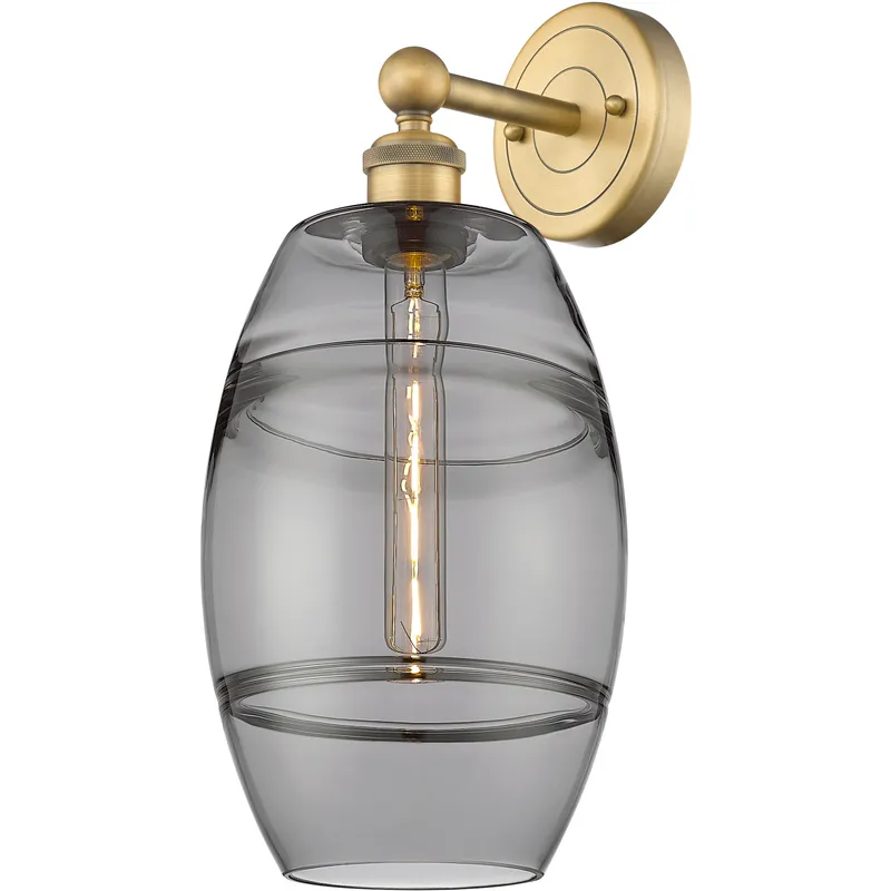 Edison Vaz 1 Light 8 inch Brushed Brass Sconce Wall Light