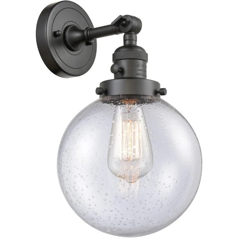 Franklin Restoration Large Beacon LED 8 inch Oil Rubbed Bronze Sconce Wall Light, Franklin Restoration
