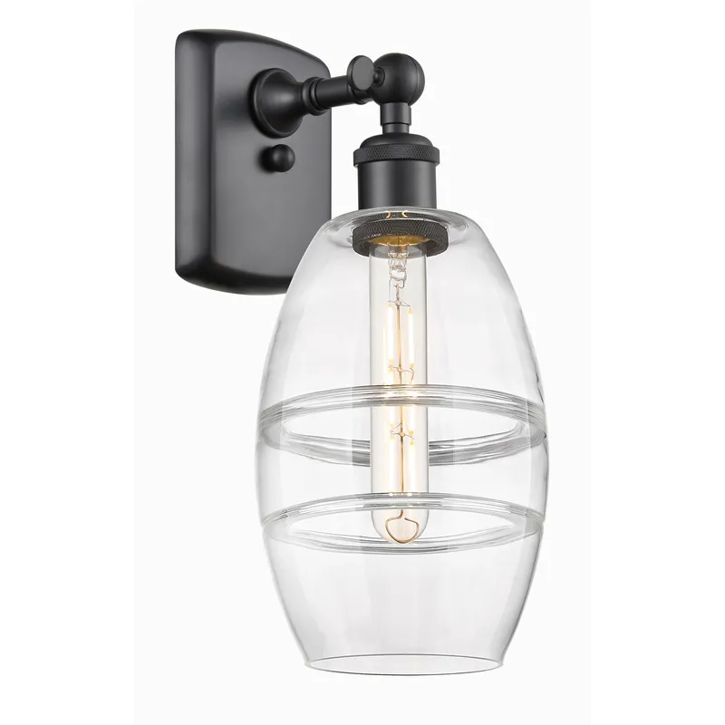 Ballston Vaz 1 Light 5.88 inch Matte Black Sconce Wall Light