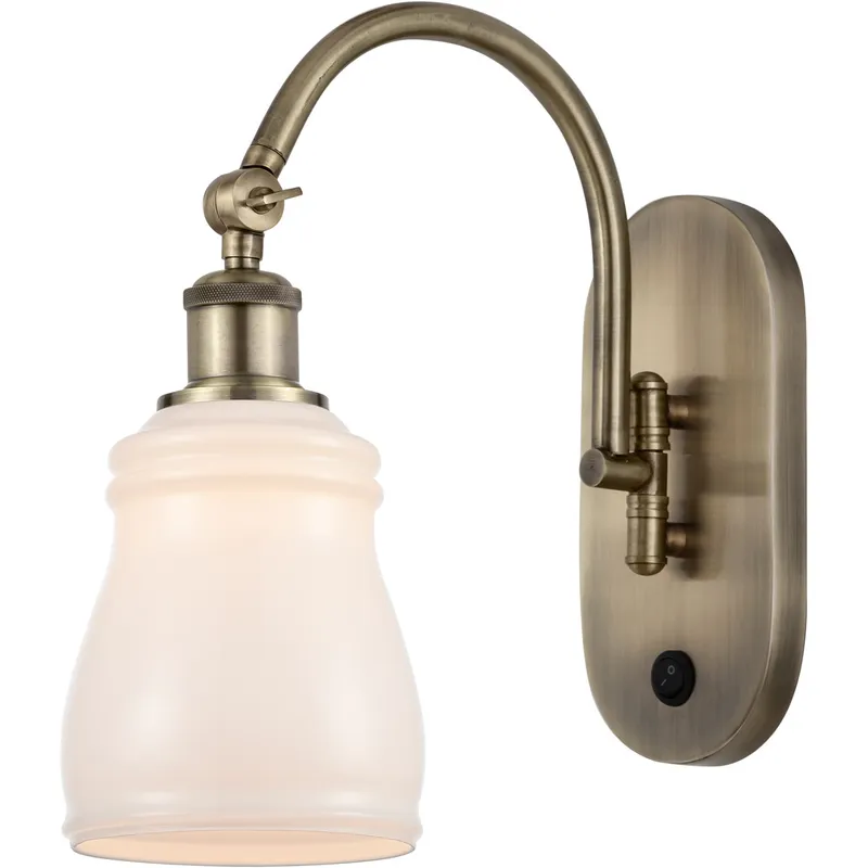 Ballston Ellery 1 Light 5 inch Antique Brass Sconce Wall Light