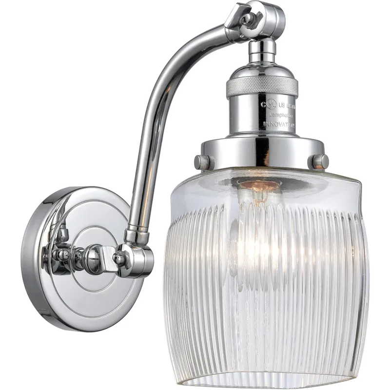 Franklin Restoration Colton 1 Light 6 inch Polished Chrome Sconce Wall Light, Franklin Restoration