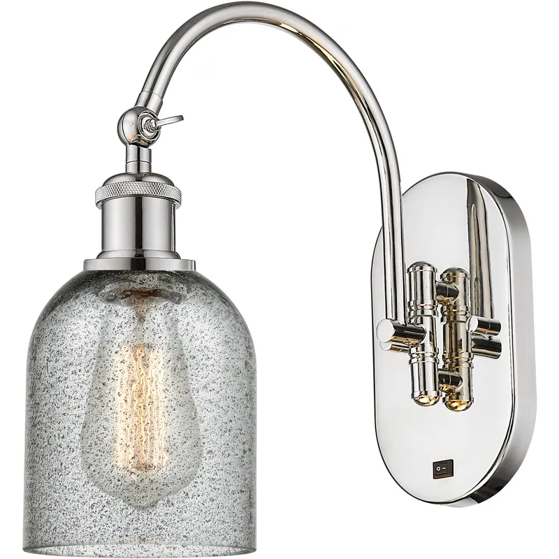 Ballston Caledonia 1 Light 5 inch Polished Nickel Sconce Wall Light
