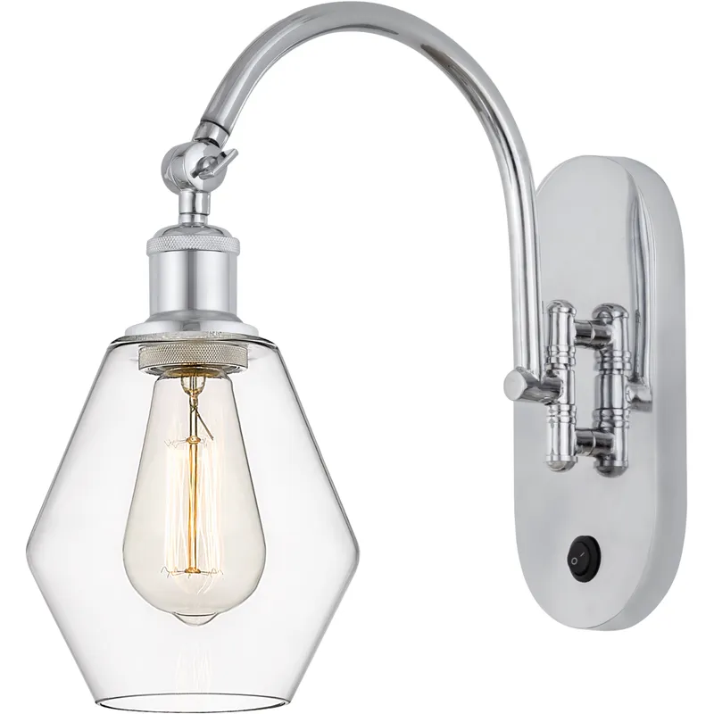 Ballston Cindyrella LED 6 inch Polished Chrome Sconce Wall Light in Clear Glass
