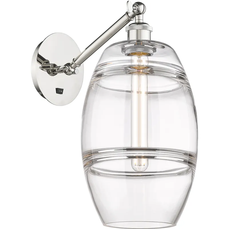 Ballston Vaz 1 Light 8 inch Polished Nickel Sconce Wall Light