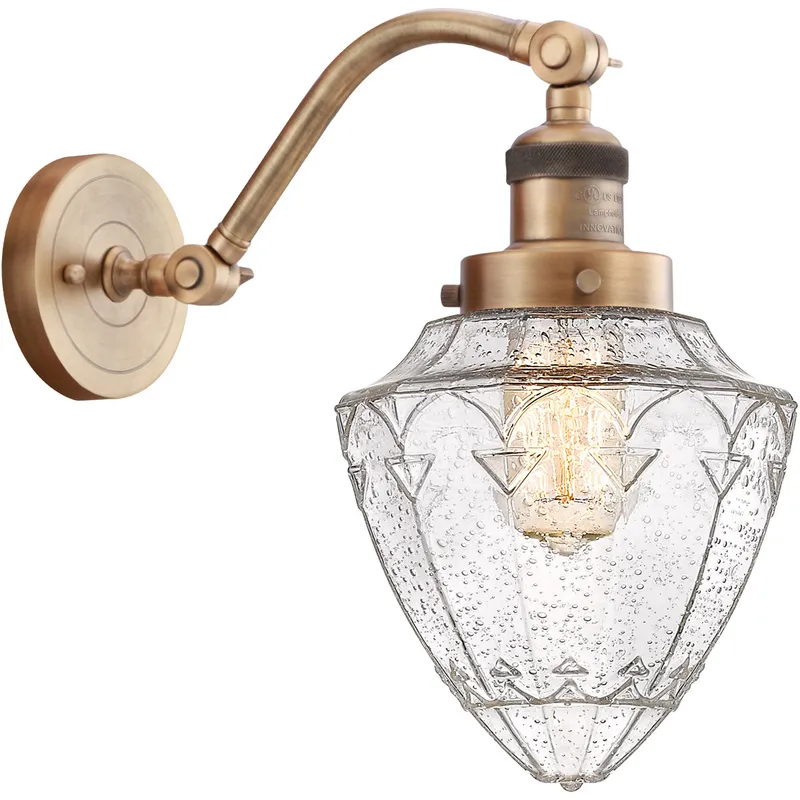 Franklin Restoration Bullet LED 7 inch Brushed Brass Sconce Wall Light