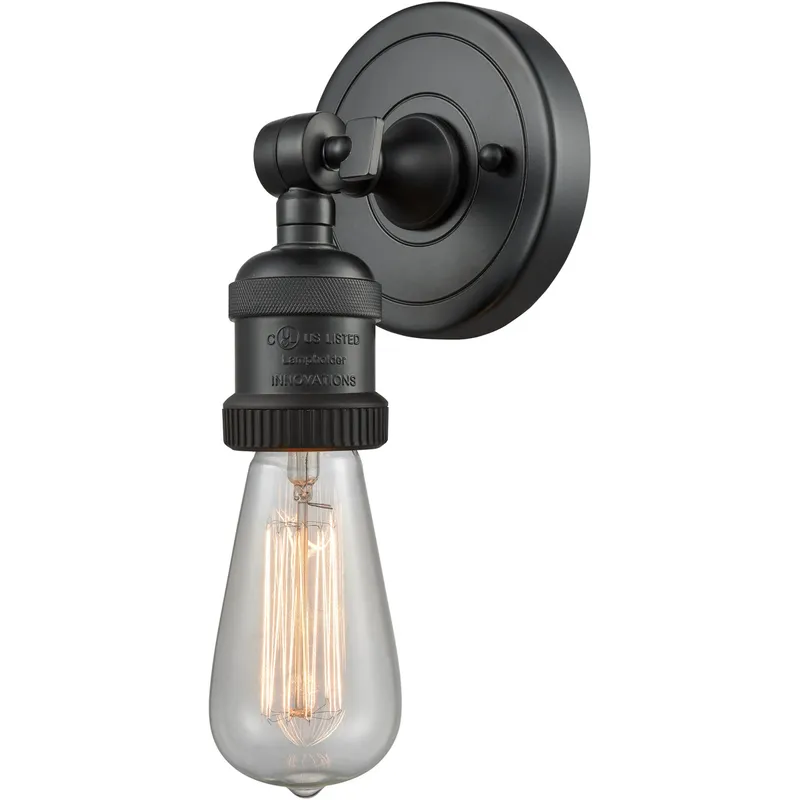 Franklin Restoration Bare Bulb 1 Light 5 inch Oil Rubbed Bronze ADA Sconce Wall Light, Franklin Restoration