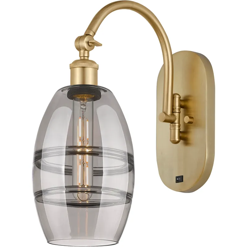 Ballston Vaz 1 Light 5.88 inch Satin Gold Sconce Wall Light