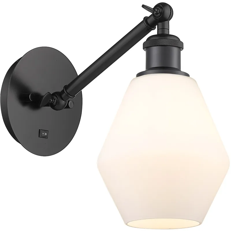 Ballston Cindyrella 1 Light 6 inch Matte Black Sconce Wall Light