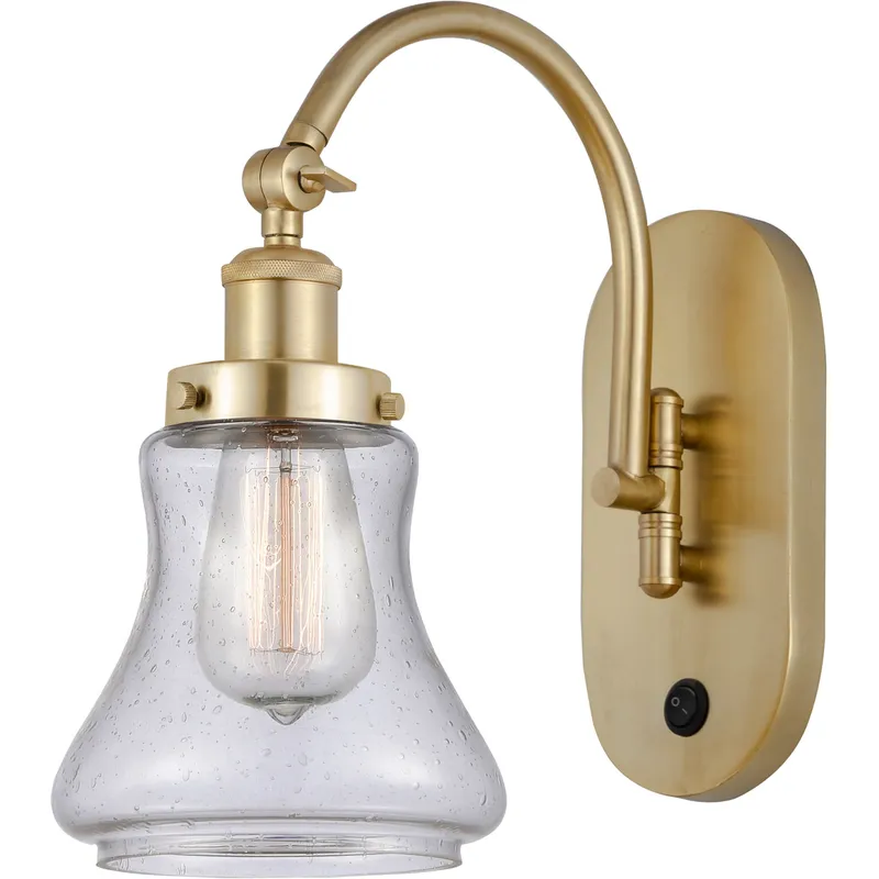 Franklin Restoration Bellmont 1 Light 7 inch Satin Gold Sconce Wall Light