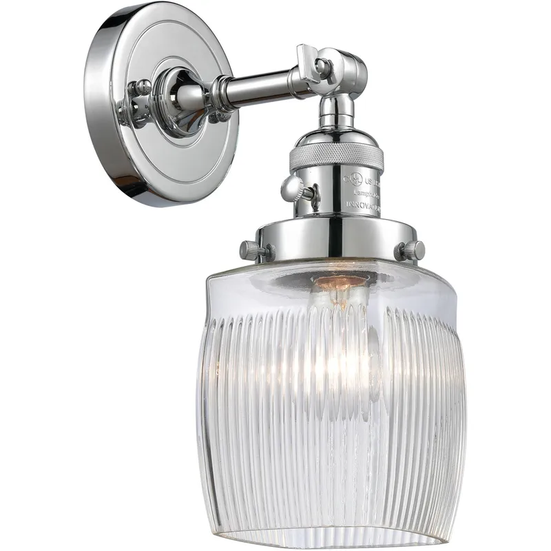 Franklin Restoration Colton 1 Light 6 inch Polished Chrome Sconce Wall Light, Franklin Restoration