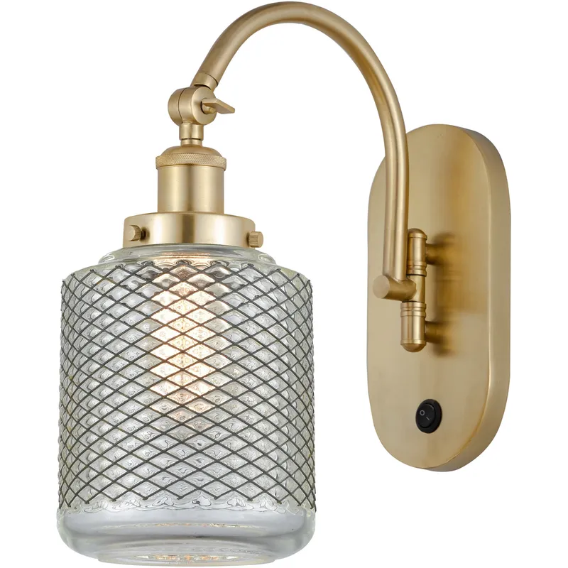 Franklin Restoration Stanton 1 Light 6 inch Satin Gold Sconce Wall Light