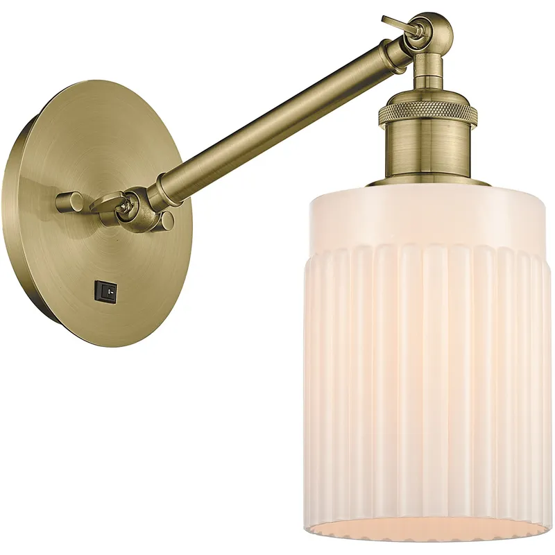 Ballston Hadley 1 Light 5 inch Antique Brass Sconce Wall Light