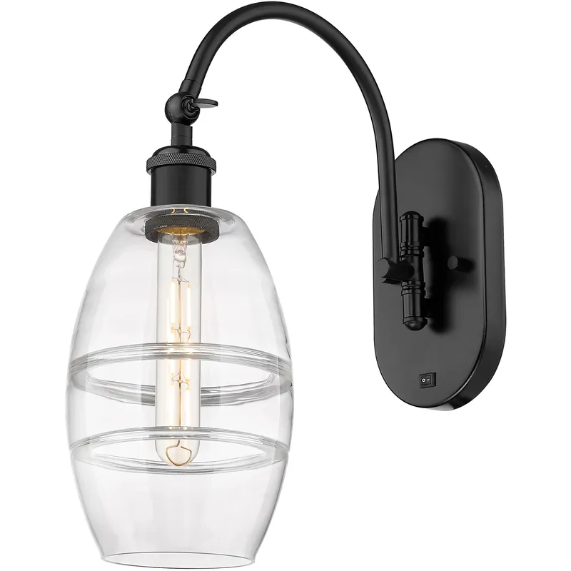 Ballston Vaz 1 Light 5.88 inch Matte Black Sconce Wall Light