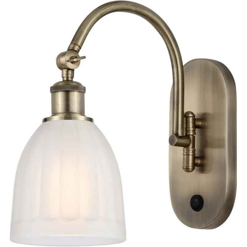Ballston Brookfield LED 6 inch Antique Brass Sconce Wall Light