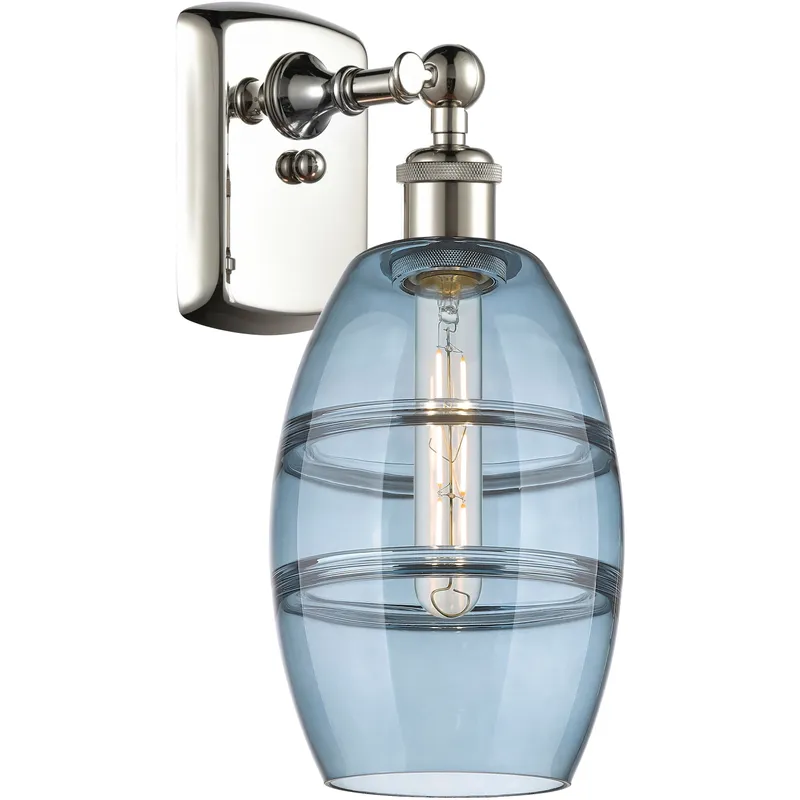 Ballston Vaz 1 Light 5.88 inch Polished Nickel Sconce Wall Light