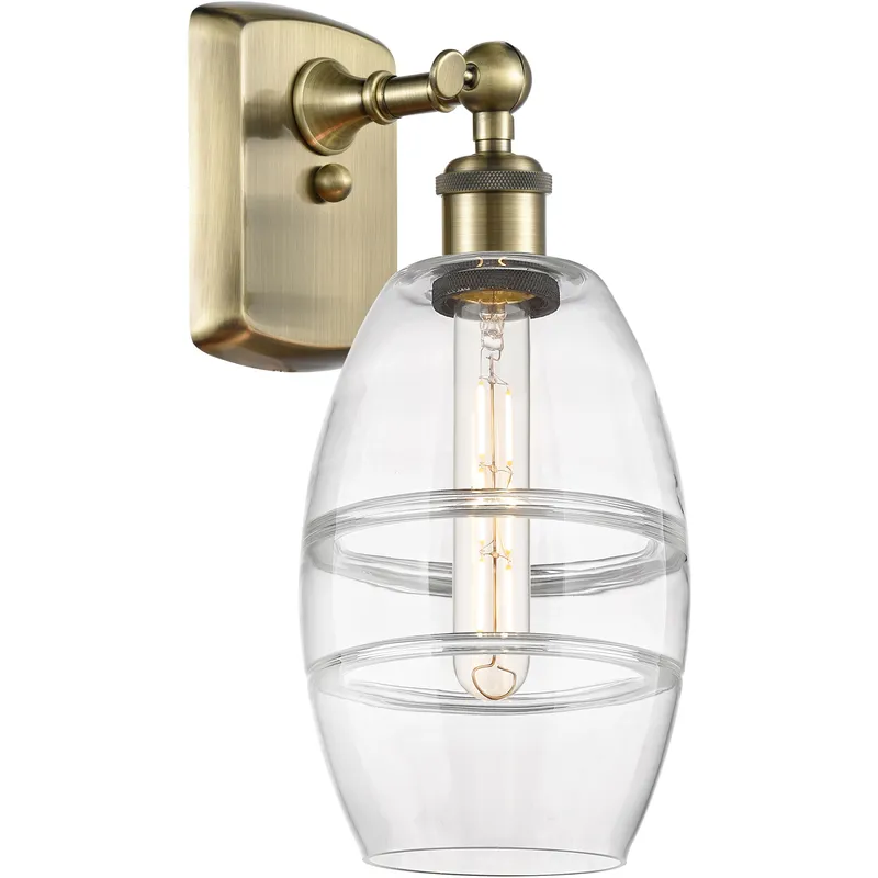 Ballston Vaz 1 Light 5.88 inch Antique Brass Sconce Wall Light