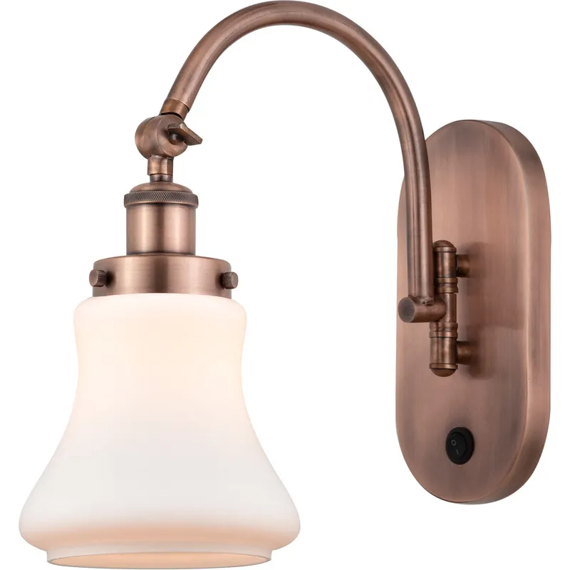 Franklin Restoration Bellmont LED 7 inch Antique Copper Sconce Wall Light