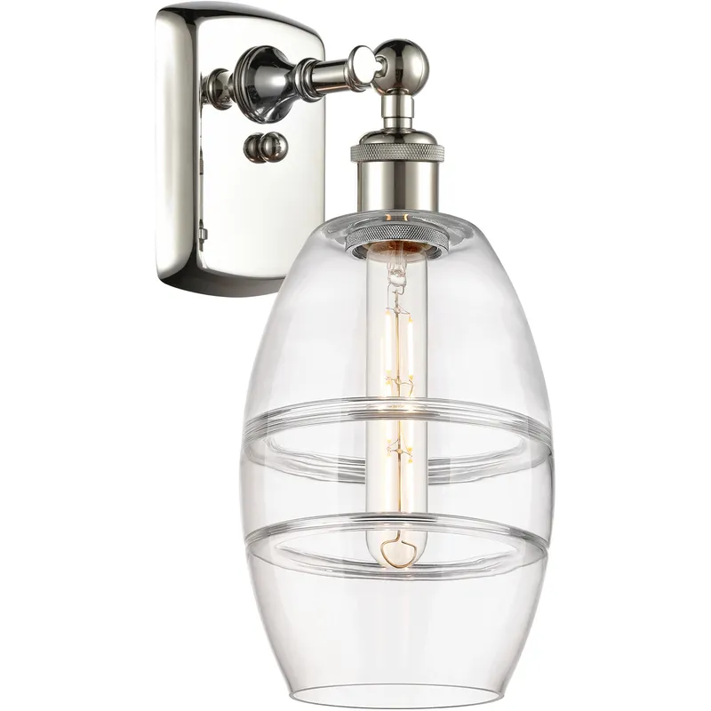 Ballston Vaz 1 Light 5.88 inch Polished Nickel Sconce Wall Light