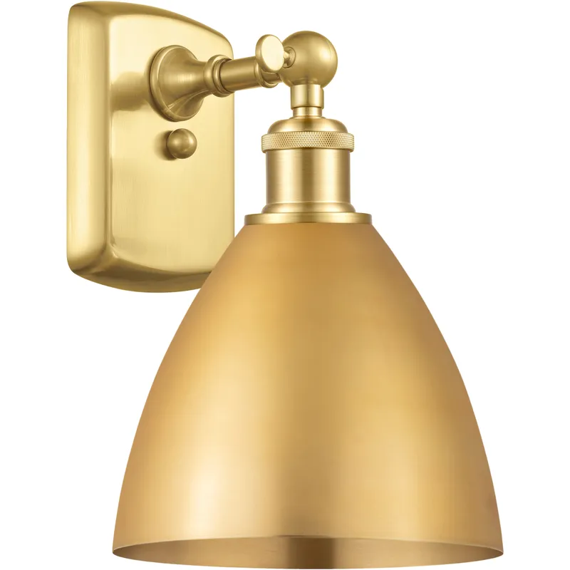 Ballston Dome LED 7.5 inch Satin Gold Sconce Wall Light
