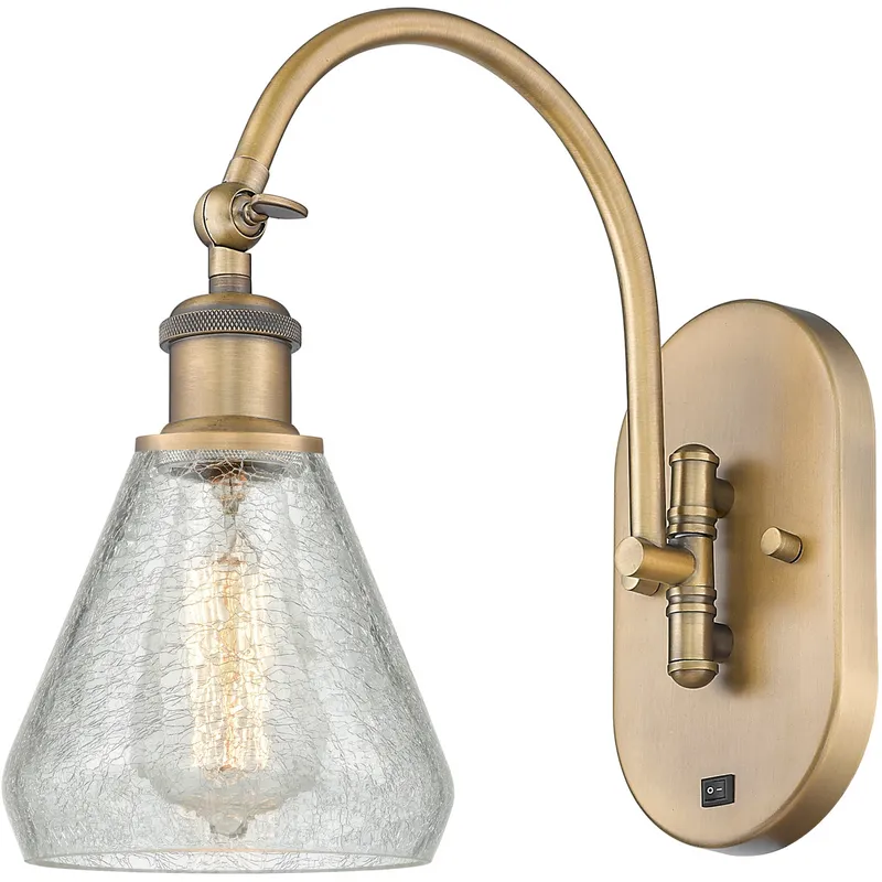 Ballston Conesus 1 Light 6 inch Brushed Brass Sconce Wall Light