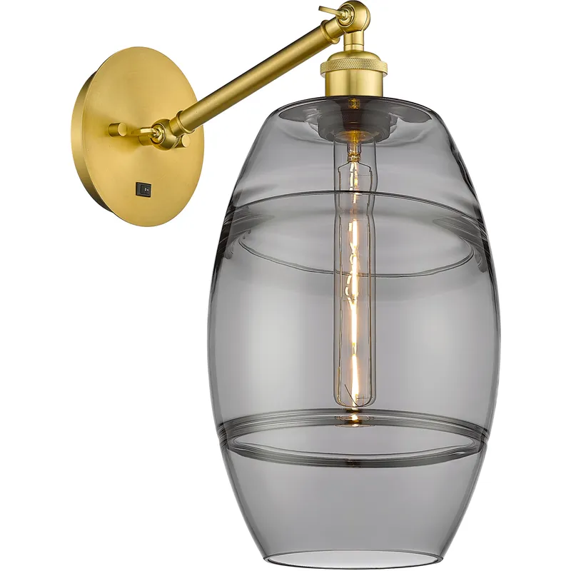 Ballston Vaz 1 Light 8 inch Satin Gold Sconce Wall Light