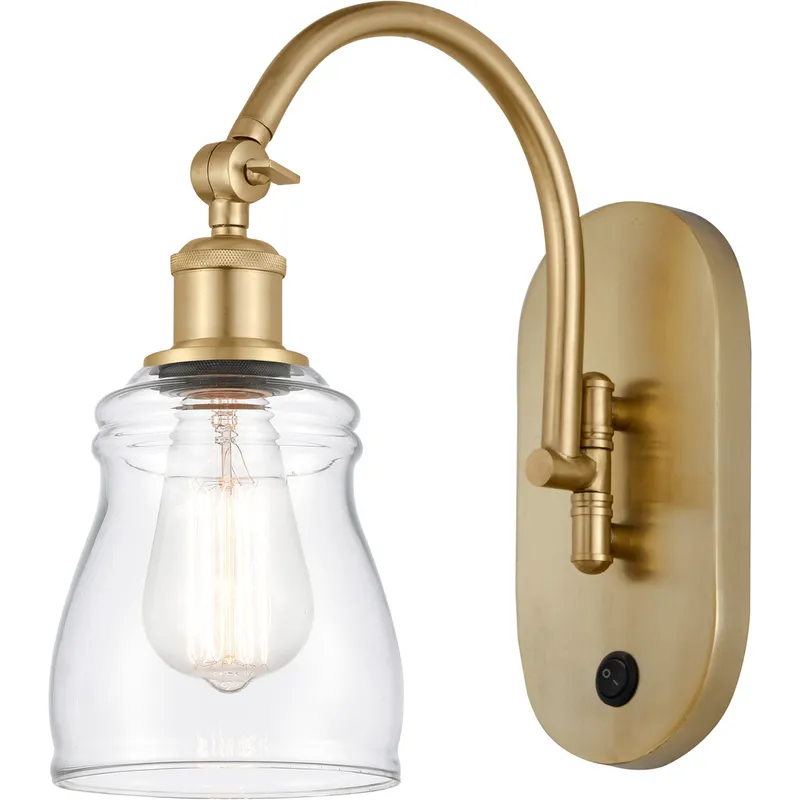 Ballston Ellery 1 Light 5 inch Satin Gold Sconce Wall Light