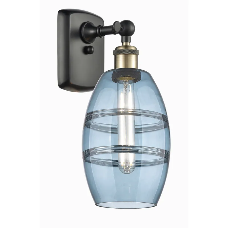 Ballston Vaz 1 Light 5.88 inch Black Antique Brass Sconce Wall Light