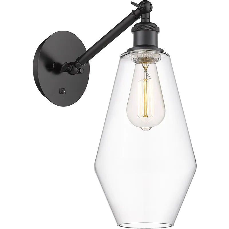 Ballston Cindyrella 1 Light 7 inch Matte Black Sconce Wall Light