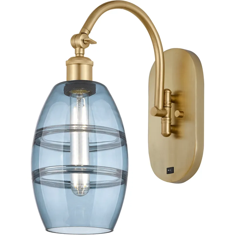 Ballston Vaz 1 Light 5.88 inch Satin Gold Sconce Wall Light