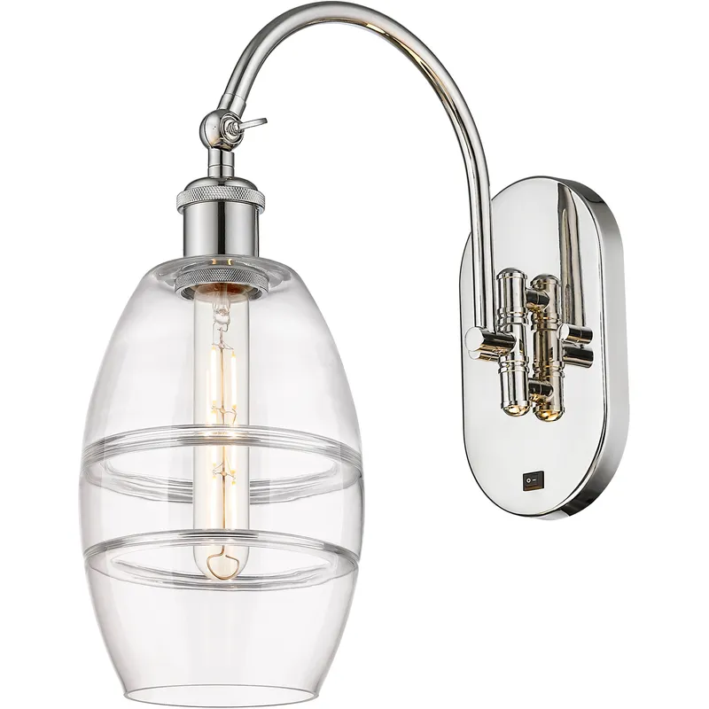 Ballston Vaz 1 Light 5.88 inch Polished Nickel Sconce Wall Light