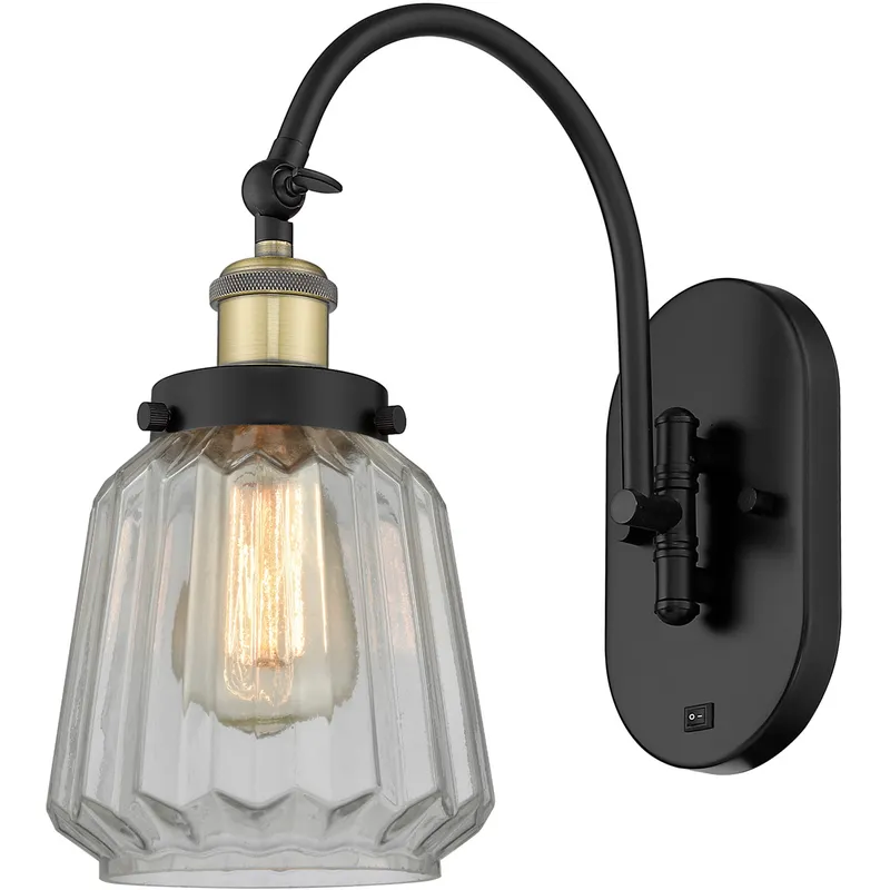 Franklin Restoration Chatham 1 Light 7 inch Black Antique Brass Sconce Wall Light