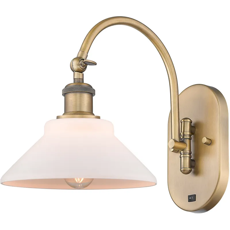 Ballston Orwell LED 8 inch Brushed Brass Sconce Wall Light