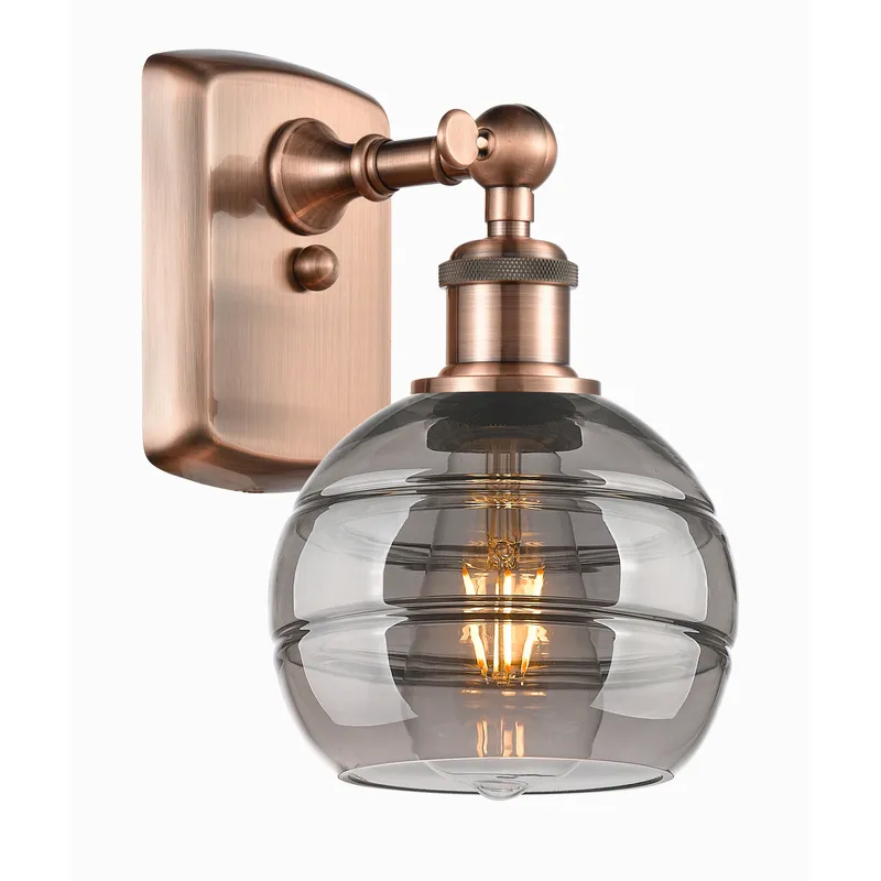 Ballston Rochester 1 Light 5.88 inch Antique Copper Sconce Wall Light