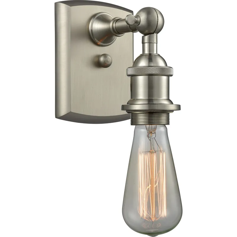 Ballston Bare Bulb LED 4.5 inch Brushed Satin Nickel Sconce Wall Light, Ballston