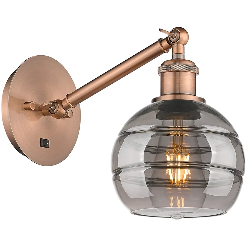 Ballston Rochester 1 Light 5.88 inch Antique Copper Sconce Wall Light