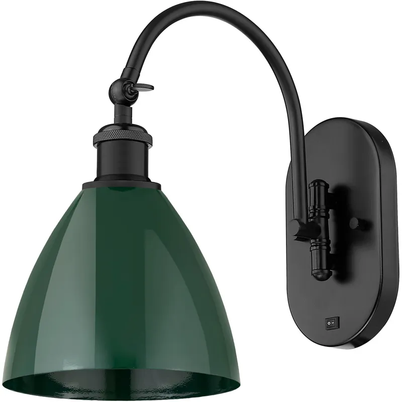 Ballston Plymouth Dome LED 8 inch Matte Black Sconce Wall Light
