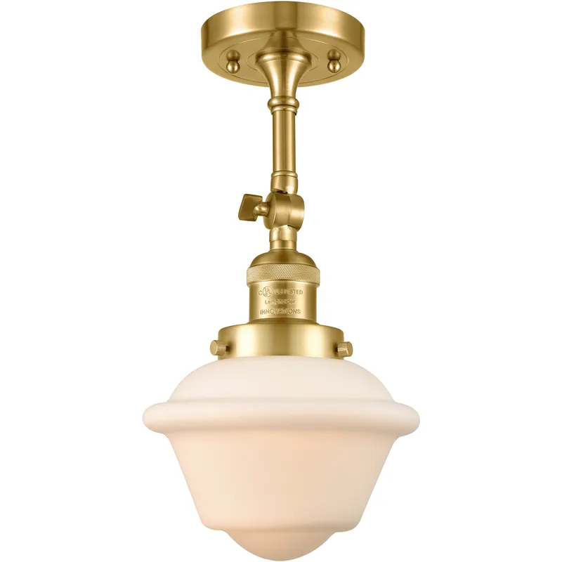 Franklin Restoration Small Oxford 1 Light 8 inch Satin Gold Sconce Wall Light in Matte White Glass, Franklin Restoration