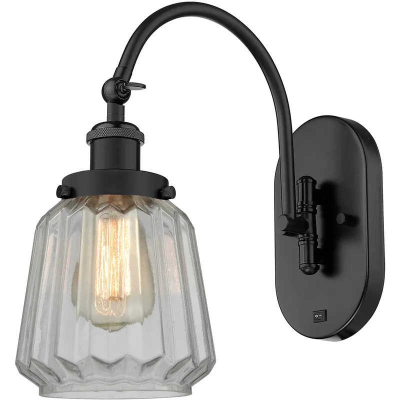 Franklin Restoration Chatham 1 Light 7 inch Matte Black Sconce Wall Light