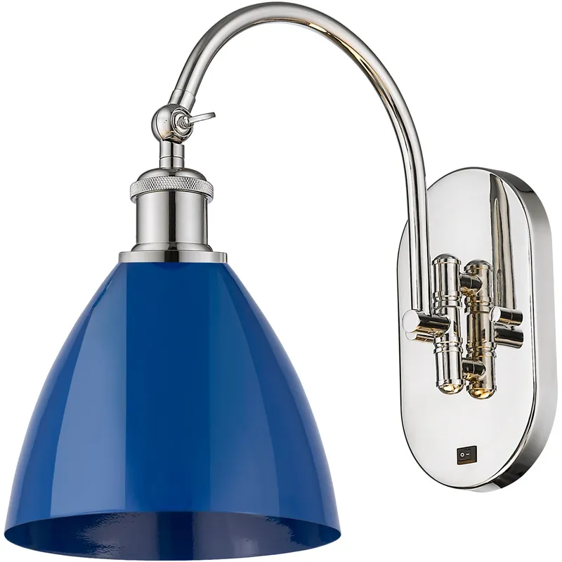 Ballston Plymouth Dome LED 8 inch Antique Brass Sconce Wall Light