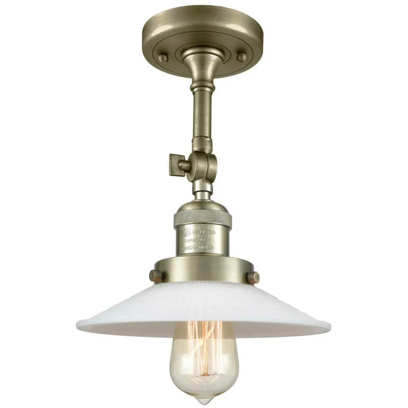 Franklin Restoration Halophane 1 Light 9 inch Antique Brass Sconce Wall Light in Incandescent, Matte White Halophane Glass, Franklin Restoration