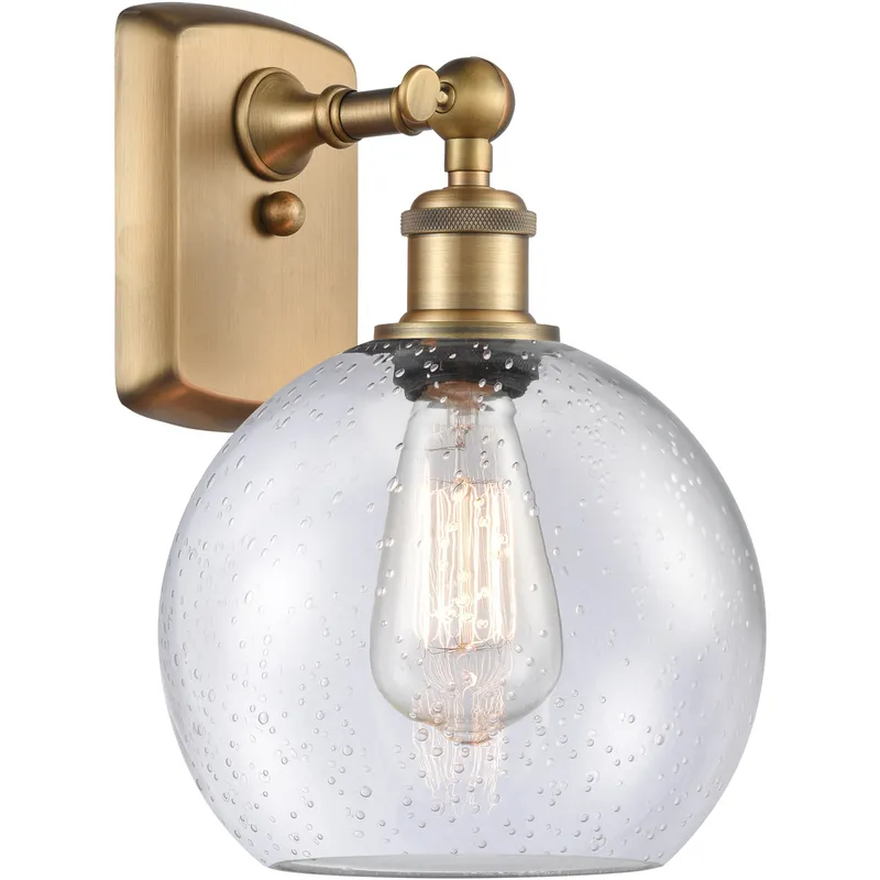 Ballston Athens 1 Light 8 inch Brushed Brass Sconce Wall Light